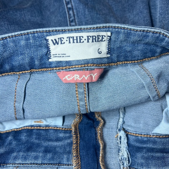 Free People Women 6 We The Free Curvy 2nd Ave One Piece Jumpsuit medium Wash - Picture 8 of 9